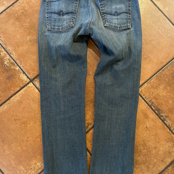 AGAVE MADE IN USA Classic Straight Gringo Jeans in Blue Brown Flex Size 34 $198 - Picture 4 of 11
